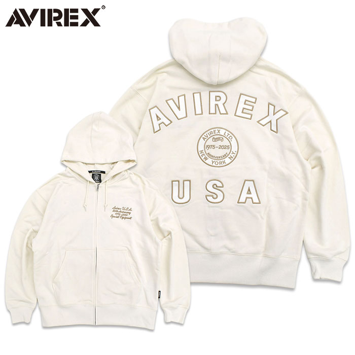 AVIREX（アヴィレックス） アビレックス パーカー ジップアップ メンズ