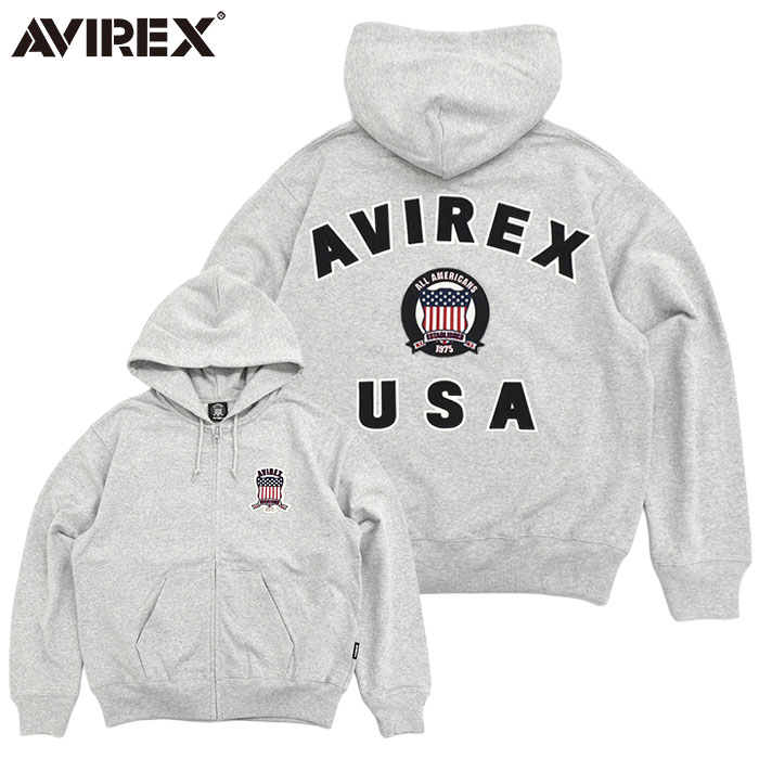 AVIREX（アヴィレックス） アビレックス パーカー ジップアップ メンズ