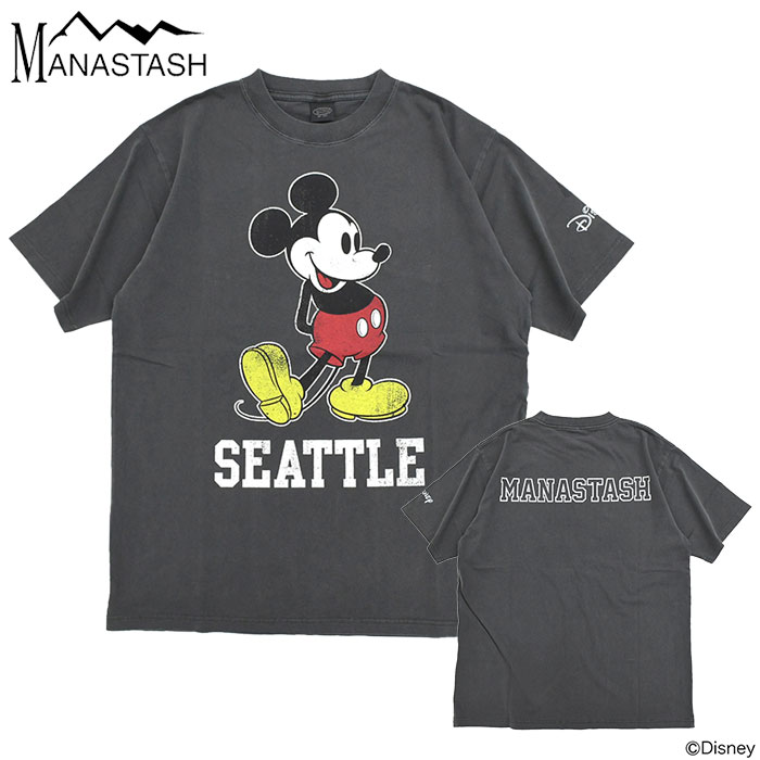 MANASTASH（マナスタッシュ） Tシャツ 半袖 メンズ ディズニー