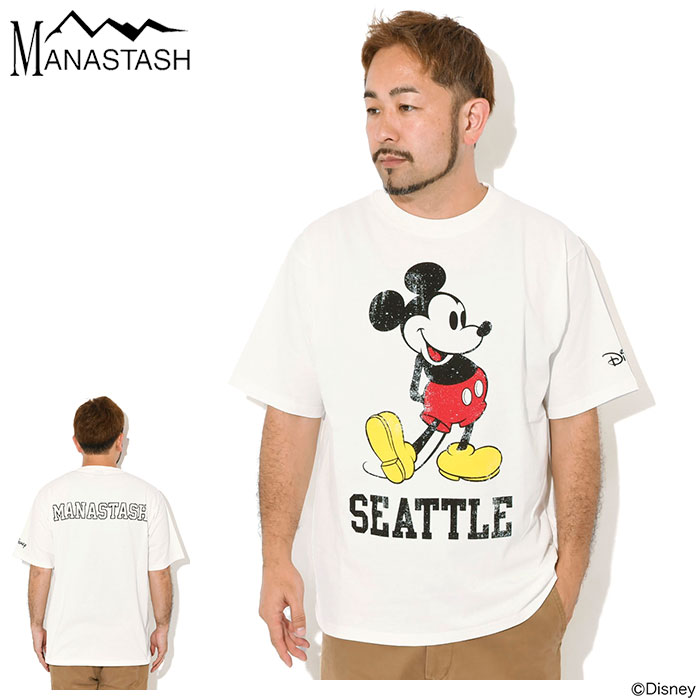 MANASTASH（マナスタッシュ） Tシャツ 半袖 メンズ ディズニー