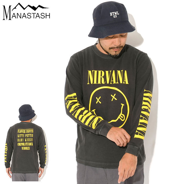MANASTASH（マナスタッシュ） ロンT Tシャツ 長袖 メンズ ニルヴァーナ