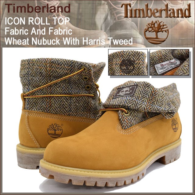 ティンバーランド Timberland ブーツ ロールトップ ファブリック アンド ファブリック ウィート ヌバック ウィズ ハリスツイード(A11R7)  : tbl-a11r7 : ice field - 通販 - Yahoo!ショッピング