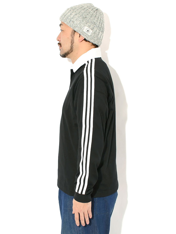 adidasアディダスのポロシャツ 3 Stripes Rugby Polo02
