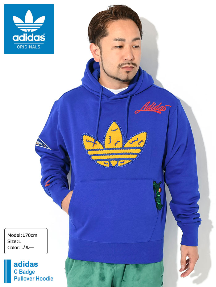 アディダス パーカー プルオーバー adidas メンズ C バッジ オリジナル