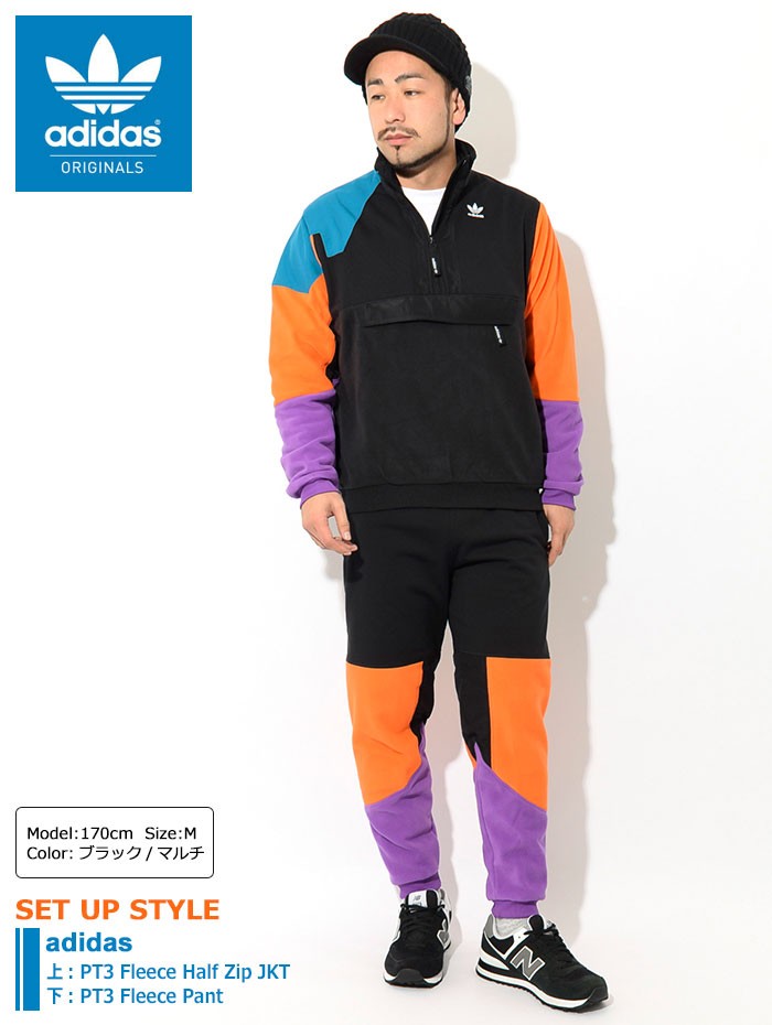 アディダス ジャケット adidas メンズ PT3 フリース ハーフ ジップ