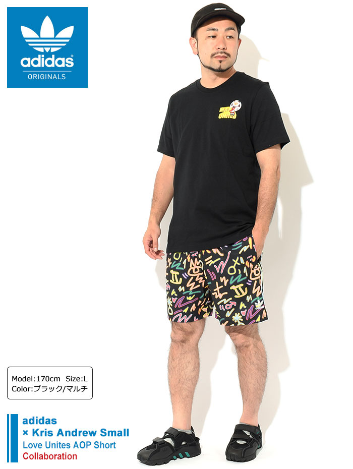 アディダス ハーフパンツ adidas メンズ クリス・アンドリュー・スモール ラブ ユナイツ ショーツ コラボ オリジナルス (Kris  Andrew HC3087) : adi-hc3087 : ice field - 通販 - Yahoo!ショッピング