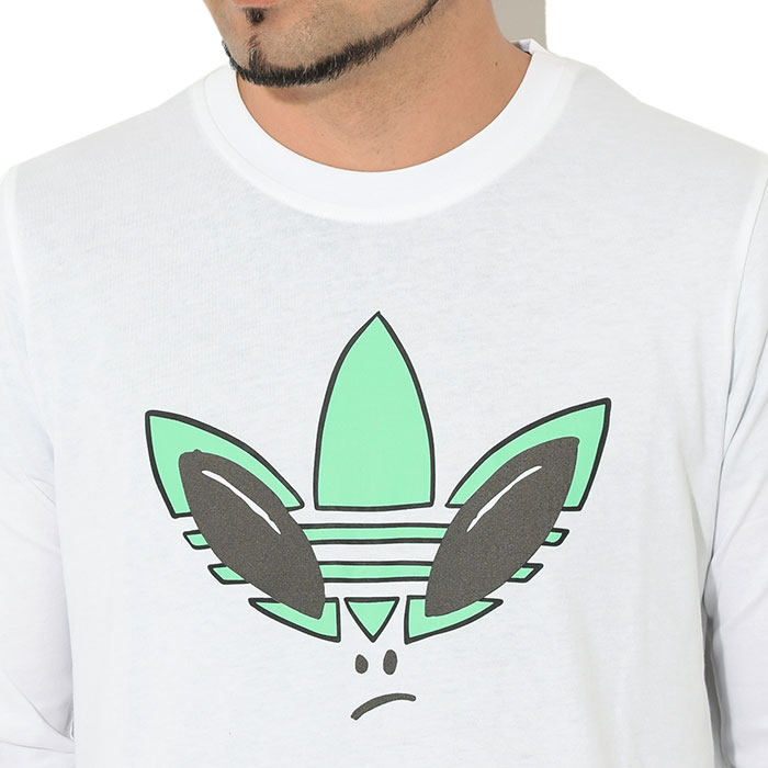 Rhime エイリアン グラフィック 長袖Tシャツ adidas Originals アディダス ロンT Tシャツ 長袖 メンズ RYV