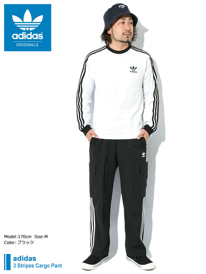 アディダス パンツ adidas メンズ 24SS 3 ストライプス カーゴパンツ オリジナルス ( 24SS 3 Stripes Cargo  Pant Originals ナイロンパンツ ボトムス HR3364 )