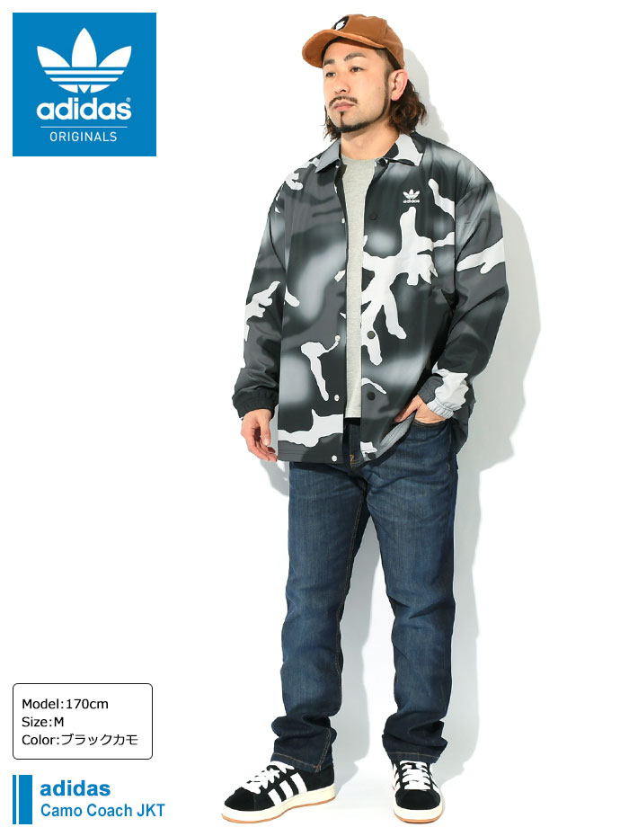 アディダス ジャケット adidas メンズ カモ コーチジャケット オリジナルス ( Camo Coach JKT Originals  ビッグシルエット アウター HR3523 )