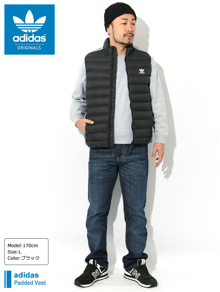 アディダス ジャケット adidas メンズ パデッド ベスト オリジナルス ( Padded Vest 中綿 JACKET アウター 男性用  HZ0686 )