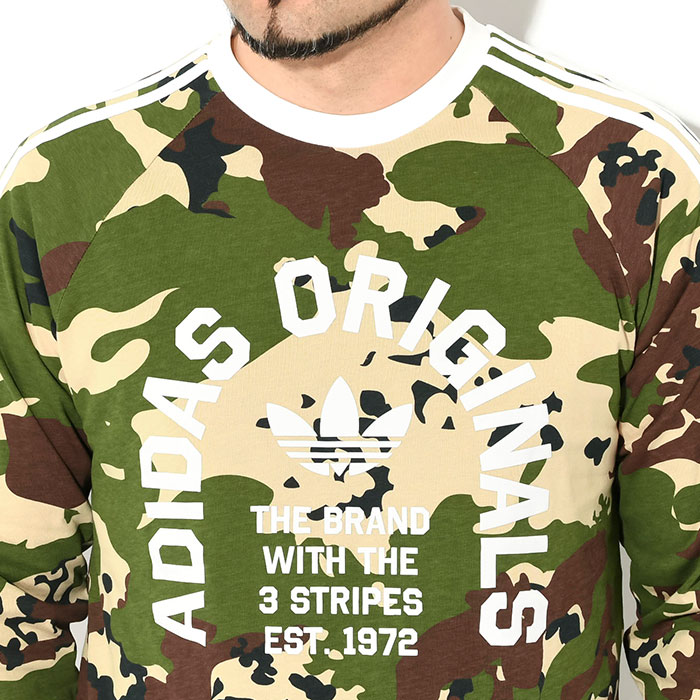 adidas Originals アディダス ロンT Tシャツ 長袖 メンズ カモ カリ HF