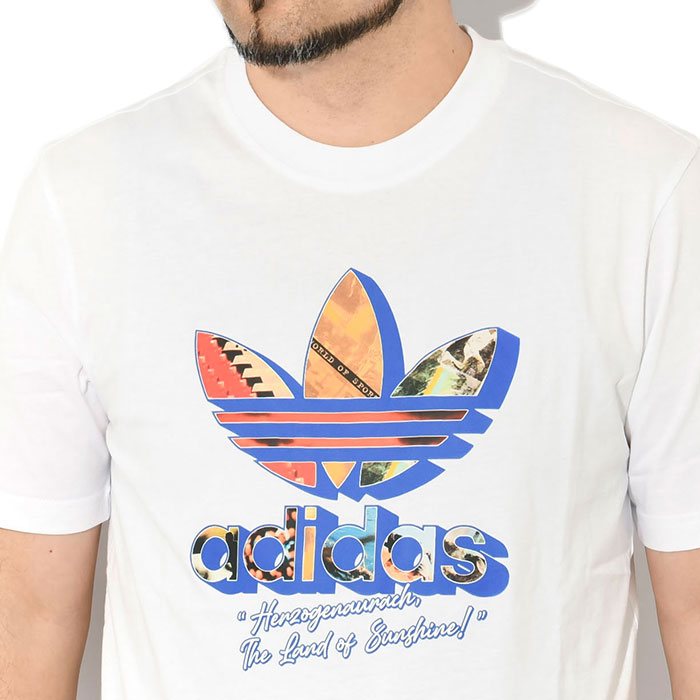 正品 adidas T-shirt アディダスTシャツ/ビーチ デイTシャツ Clothing - Adicolor Classics 3-Stripes Tee - White | adidas Oman