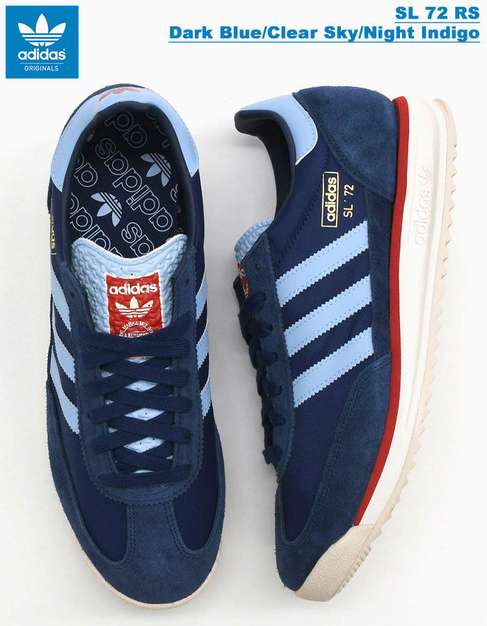 アディダス adidas スニーカー メンズ 男性用 SL 72 RS Dark Blue/Clear Sky/Night Indigo オリジナルス  ( SL 72 RS Originals ネイビー JI1283 ) : adi-ji1283 : ice field - 通販 -  Yahoo!ショッピング