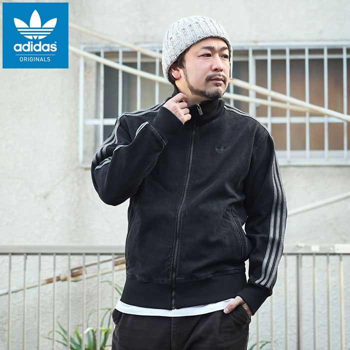 アディダス アディカラーデニムジャケット　ファイヤーバードトラックトップ　XL adidas Originals アディダス ジャケット メンズ アディカラー