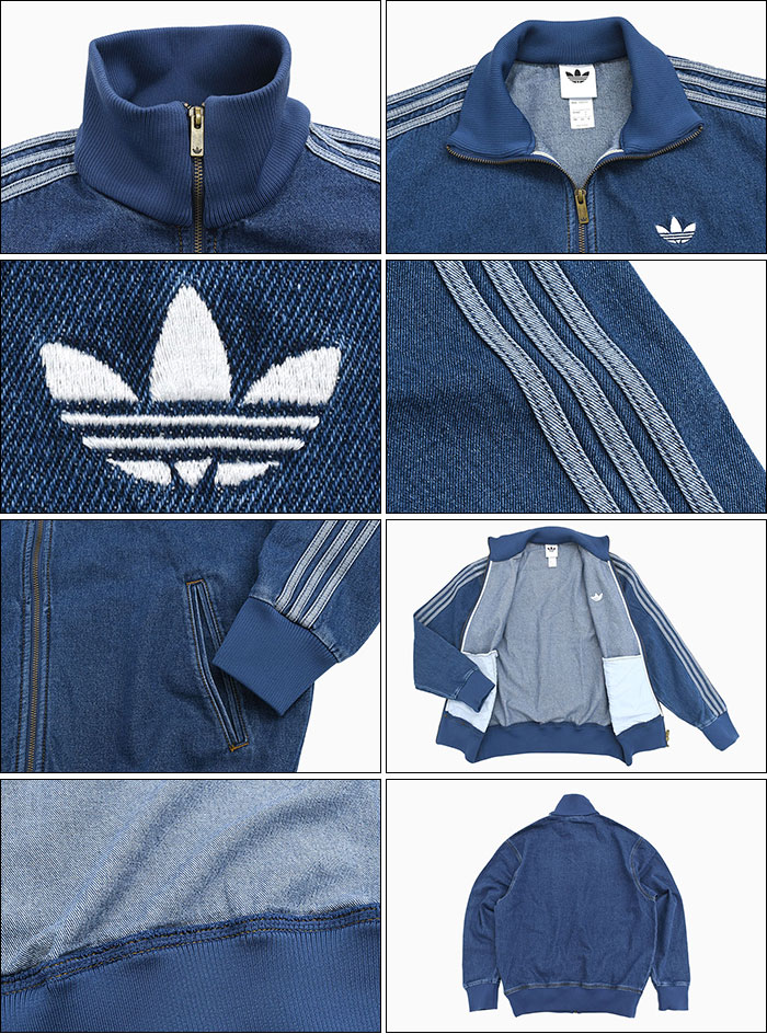 【希少】adidas original トラックジャケット デニム インディゴ adidas Originals アディダス ジャケット メンズ アディカラー