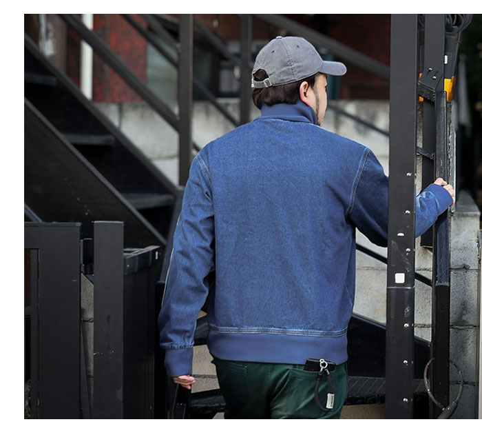 adidasアディダスのジャケット Adicolor Indigo Denim Firebird Track Top04