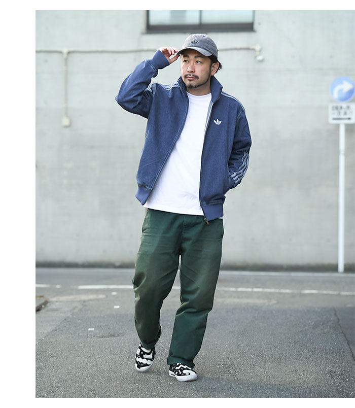 adidasアディダスのジャケット Adicolor Indigo Denim Firebird Track Top06