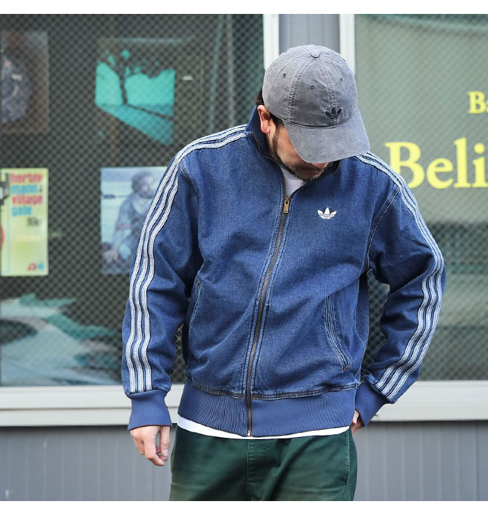 adidasアディダスのジャケット Adicolor Indigo Denim Firebird Track Top07