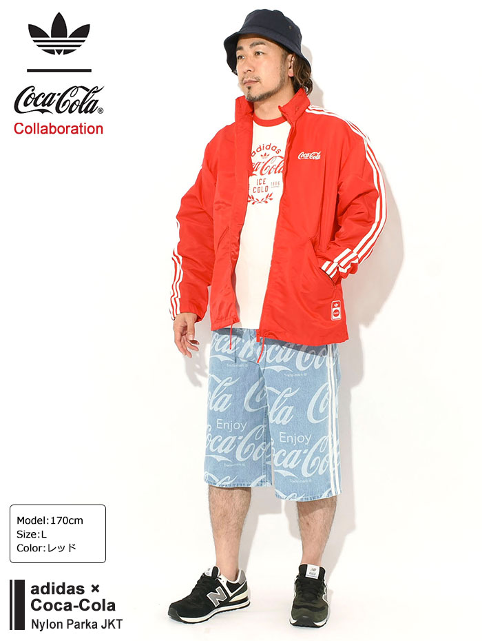 adidasアディダスのジャケット Coca-Cola Nylon Parka04