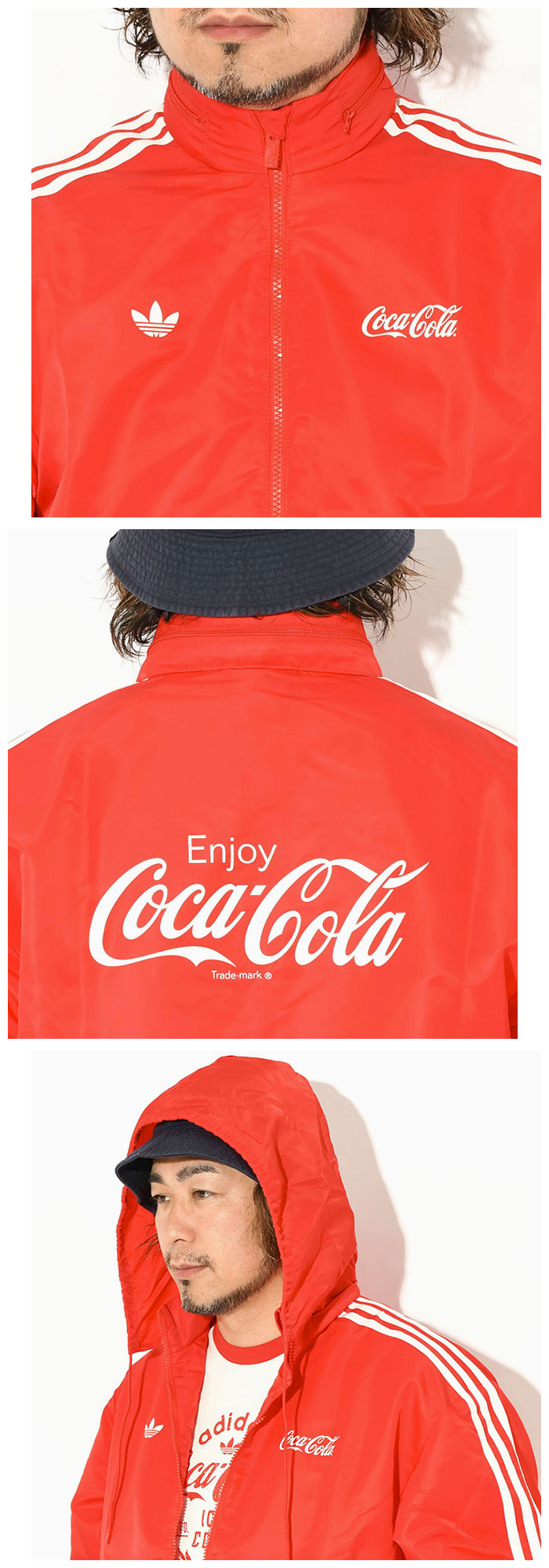 adidasアディダスのジャケット Coca-Cola Nylon Parka07