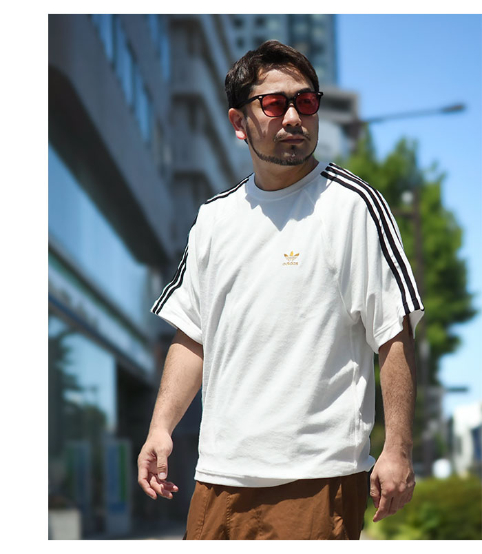 adidasアディダスのTシャツ Super Star Terry Pile Crew02