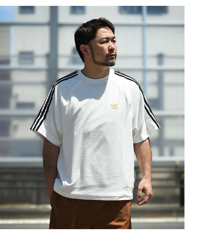 adidasアディダスのTシャツ Super Star Terry Pile Crew06