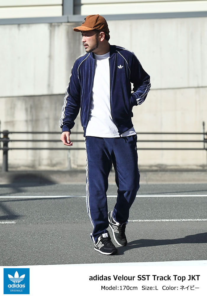 adidasアディダスのジャージー Velour SST Track Top01