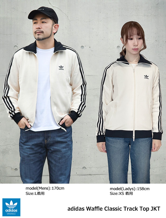 adidas ワッフル クラシック トラックトップ adidas WAFFLE CLASSIC TRACK TOP BLACK（アディダス ワッフル