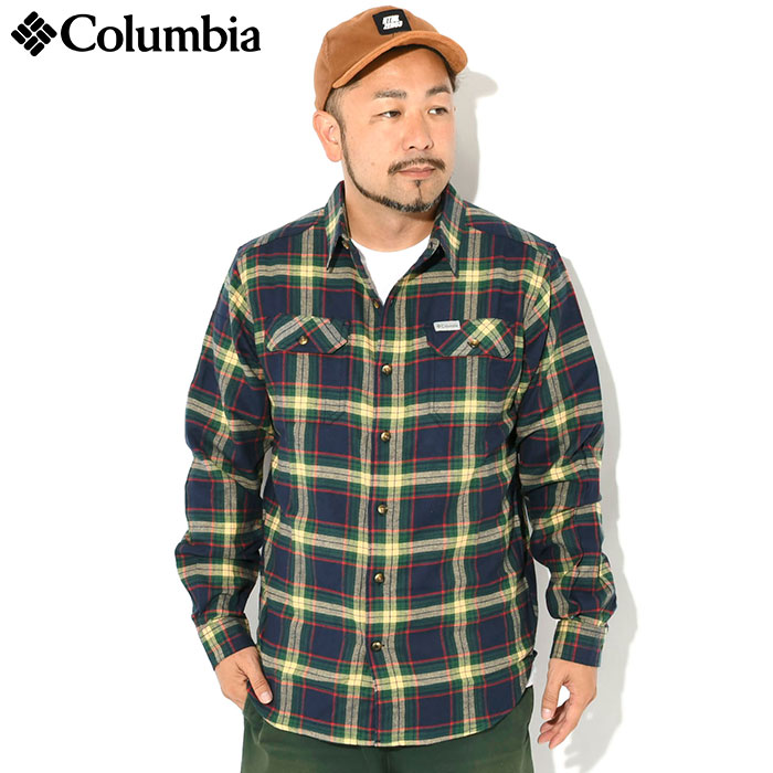 Columbia（コロンビア） シャツ 長袖 メンズ フレア ガン ストレッチ