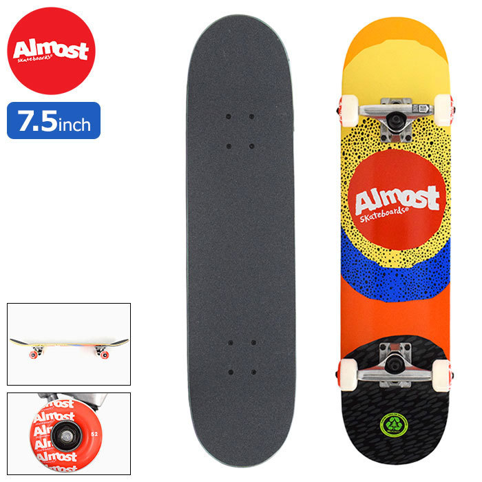 送料無料 オルモスト スケボー スケートボード ALMOST コンプリート