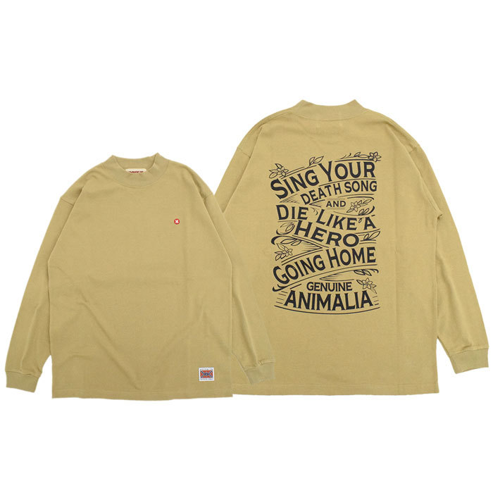 アニマリア ロンＴ Ｔシャツ 長袖 ANIMALIA メンズ モック ネック ヘビーオンス ( Mo...