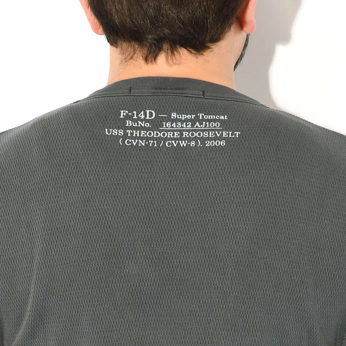 ■AVIREX■フェイドウォッシュ ハニカムワッフル 半袖Tシャツ AVIREX｜FADE WASH HONEYCOMB WAFFLE T-SHIRT / フェイド