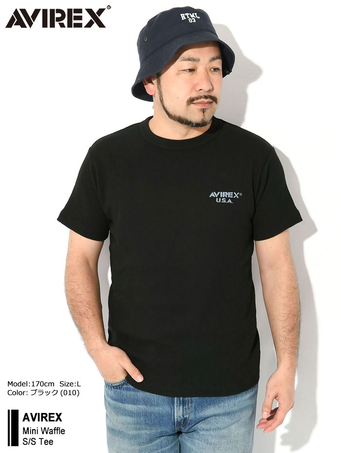 AVIREX アビレックス Tシャツ 半袖 メンズ ミニ ワッフル ( Mini