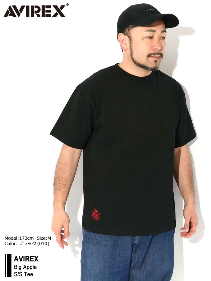 国内発送【AVIREX】ビッグアップル 半袖Tシャツ AVIREX｜BIG APPLE T-SHIRT / ビッグアップル 半袖Tシャツ