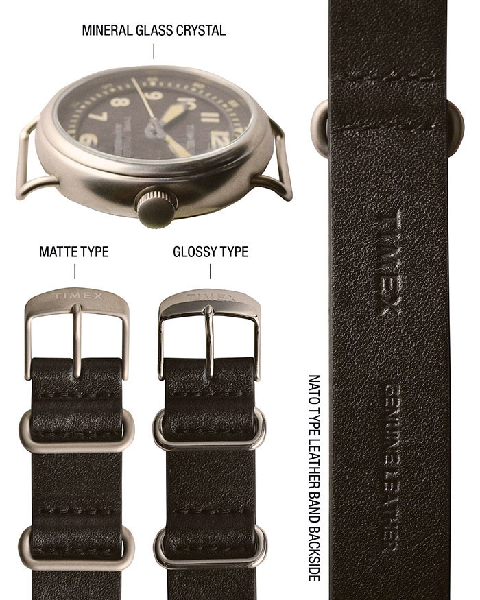 AVIREXアビレックスの腕時計 TIMEX Type-25A03