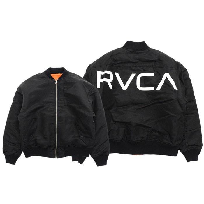 ルーカ ジャケット RVCA メンズ バック ルーカ エムエーワン ( Back RVCA MA-1 JKT ビッグシルエット フライトジャケット  BB042-766 )