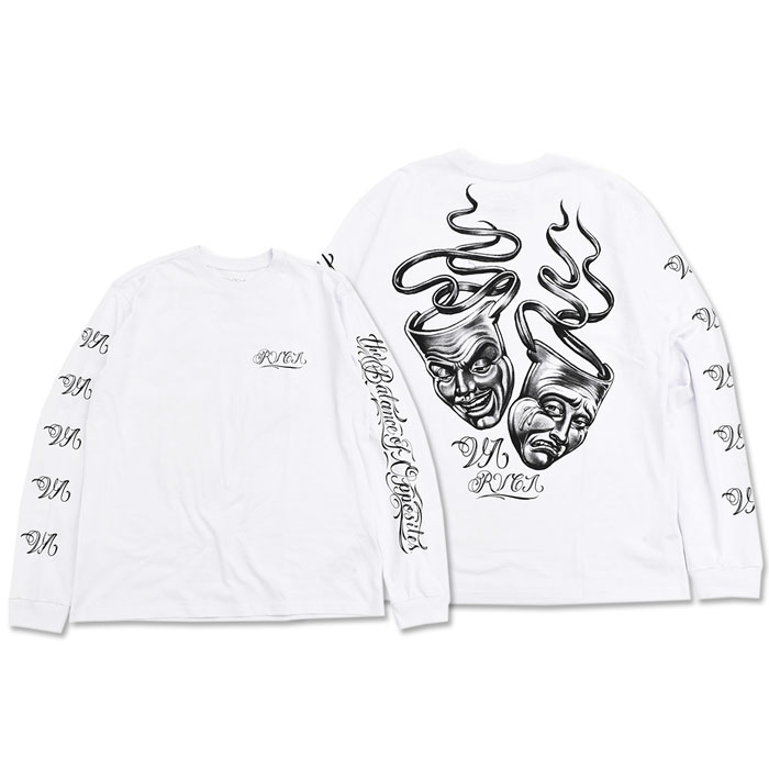 ルーカ ロンT Tシャツ 長袖 RVCA メンズ ミスター カートゥーン ラフ ナウ コラボ (Mister Cartoon Laugh Now  L/S Tee カットソー BC042-055)