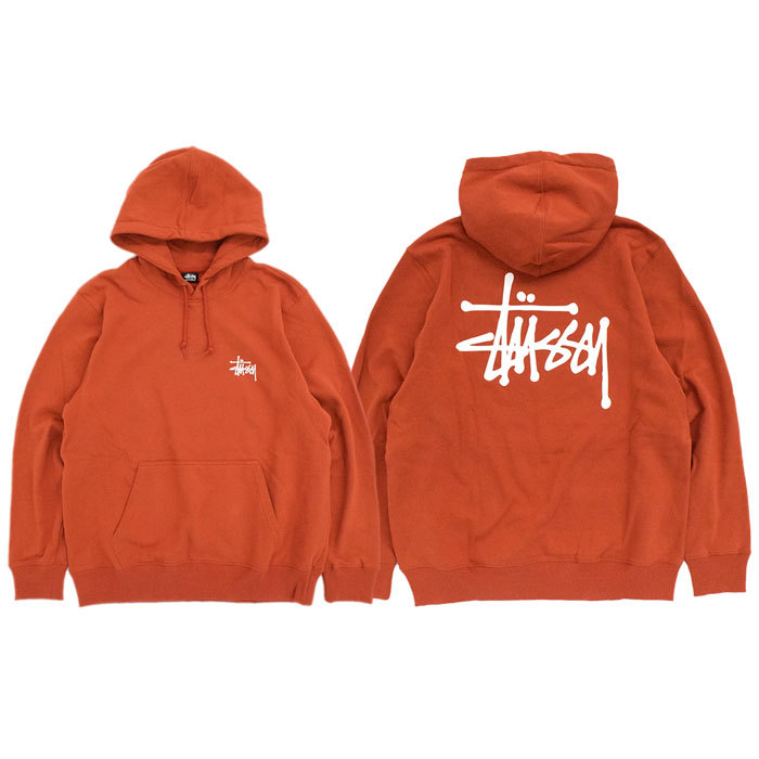 人気絶頂 STUSSY ステューシー パーカー オレンジ ecousarecycling.com