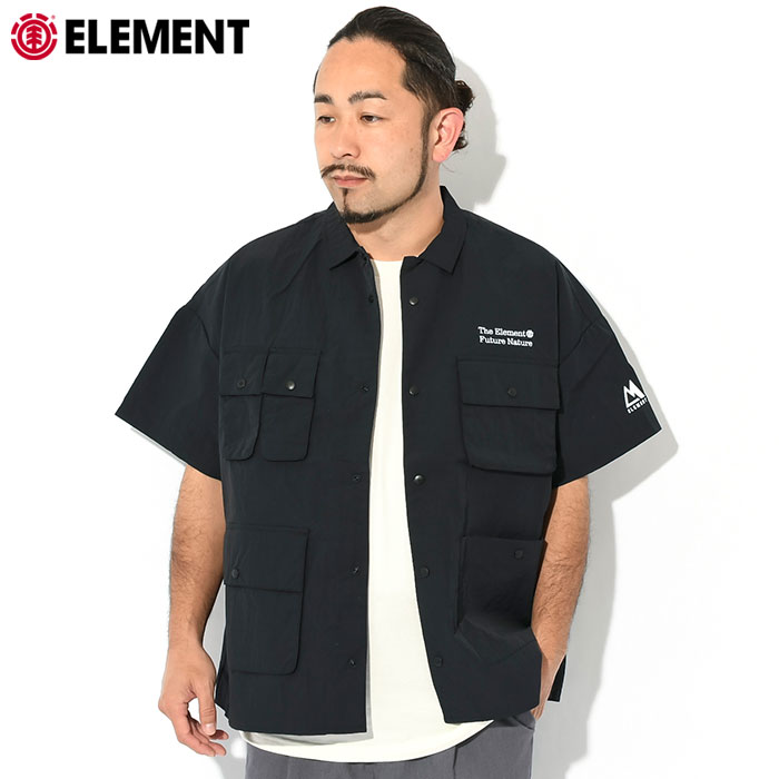 エレメント シャツ 半袖 ELEMENT メンズ ビッグ スケート アーミー ( Big Skate Army S/S Shirt ビッグシルエット  オーバーサイズ トップス BD021-129 )