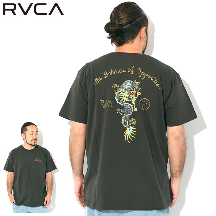 RVCA ルーカ Tシャツ 半袖 メンズ ネオン ドラゴン ( Neon