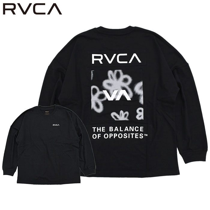 ルーカ ロンT Tシャツ 長袖 RVCA メンズ ハイ スピード フローラル ( Hi Speed Floral L/S Tee ビッグシルエット オーバーサイズ BD042-065 )｜icefield｜03