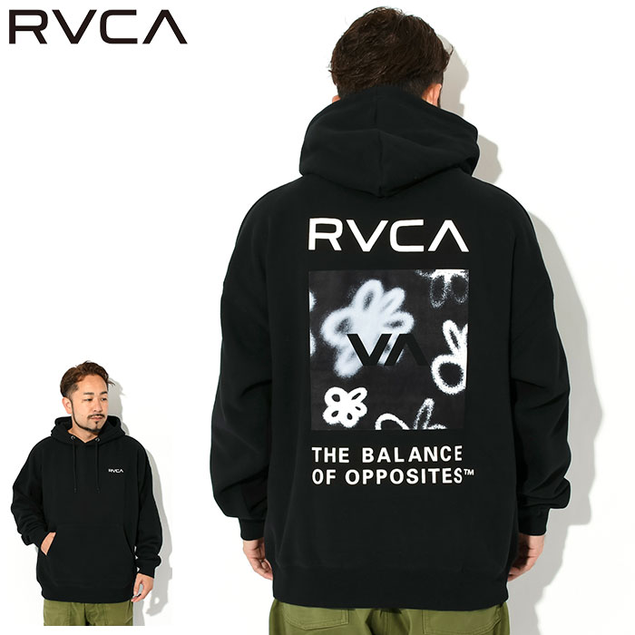 ルーカ パーカー プルオーバー RVCA メンズ ハイ スピード フローラル ( Hi Speed Floral Pullover Hoodie ビッグシルエット BD042-162 )｜icefield｜02