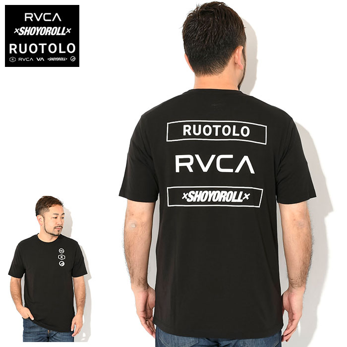 ルーカ Tシャツ 半袖 RVCA メンズ ショーヨーロール ルオトロ スタック コラボ ( RVCA×SHOYOROLL×RUOTOLO Stack S/S Tee カットソー BD042-211 )[M便 1/1]｜icefield｜02