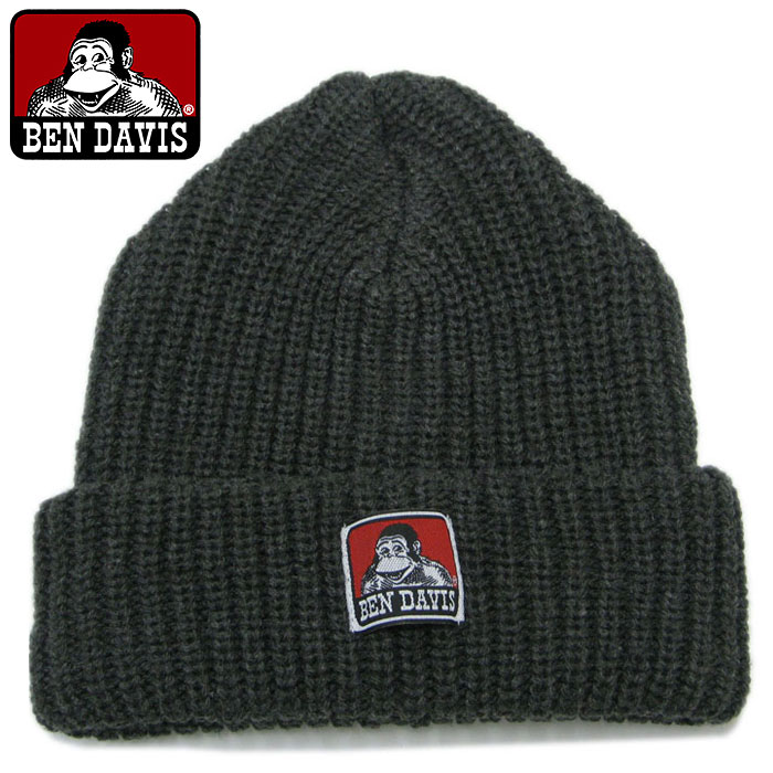 BEN DAVIS/WHITE LABEL ベンデイビス ニット帽 DAVIS パッチ