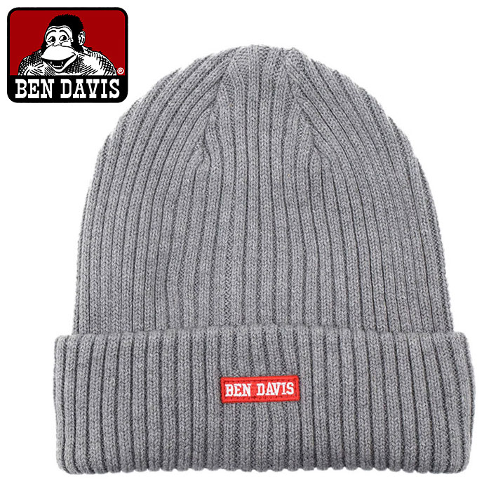 BEN DAVIS/WHITE LABEL ベンデイビス ニット帽 DAVIS ミニ ワッペン