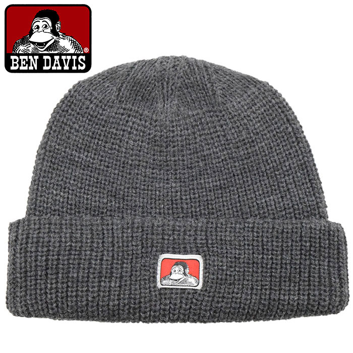 BEN DAVIS/WHITE LABEL ベンデイビス ニット帽 DAVIS マイクロ ロゴ