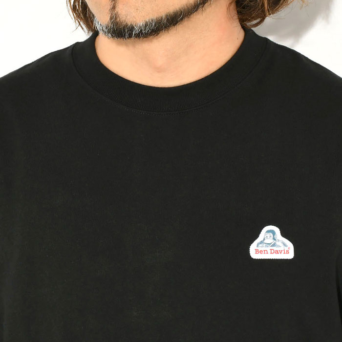 BEN DAVIS（ベンデイビス） ロンT Tシャツ 長袖 メンズ ラベル ワイド