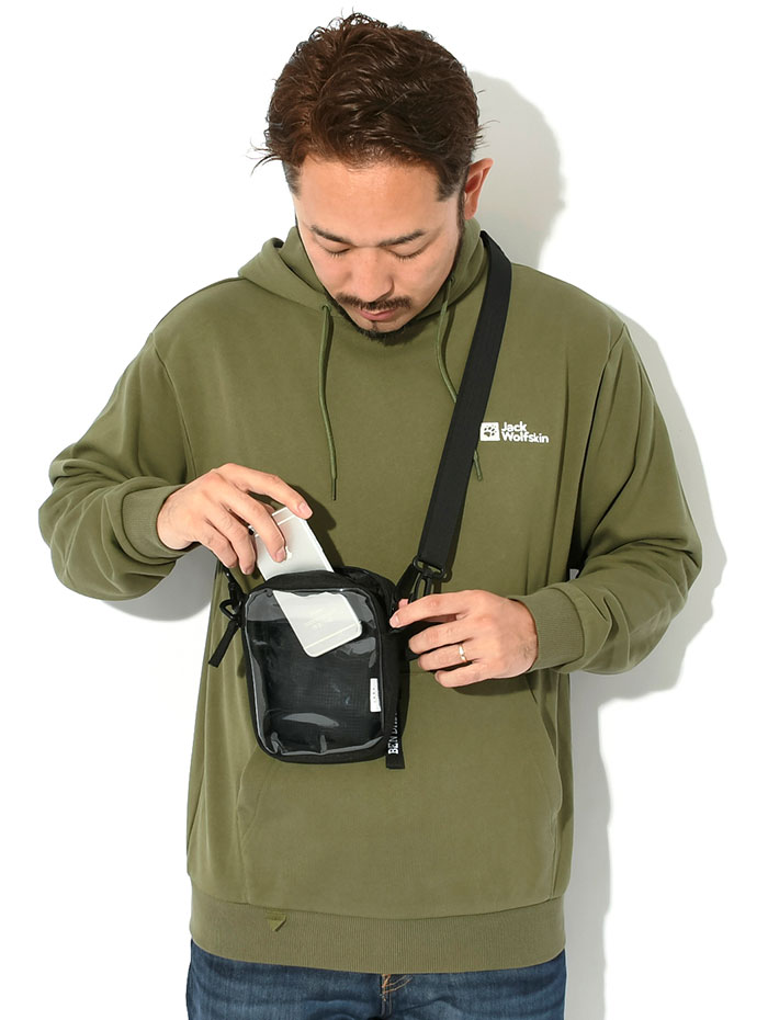 BEN DAVIS/WHITE LABEL ベンデイビス ショルダーバッグ DAVIS クリア