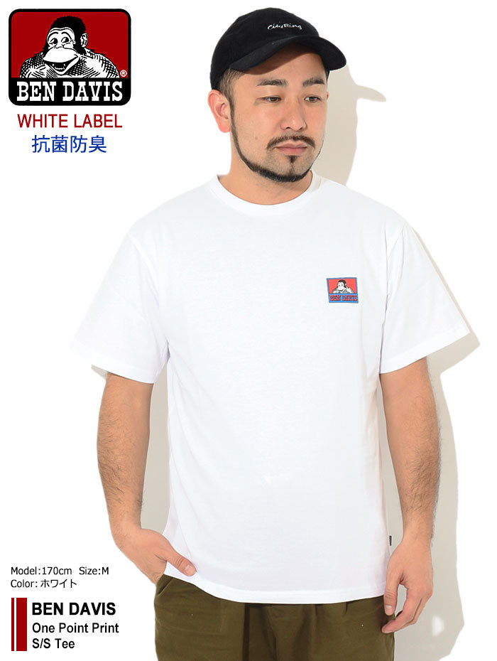 BEN DAVIS/WHITE LABEL ベンデイビス Tシャツ 半袖 DAVIS メンズ ワン 