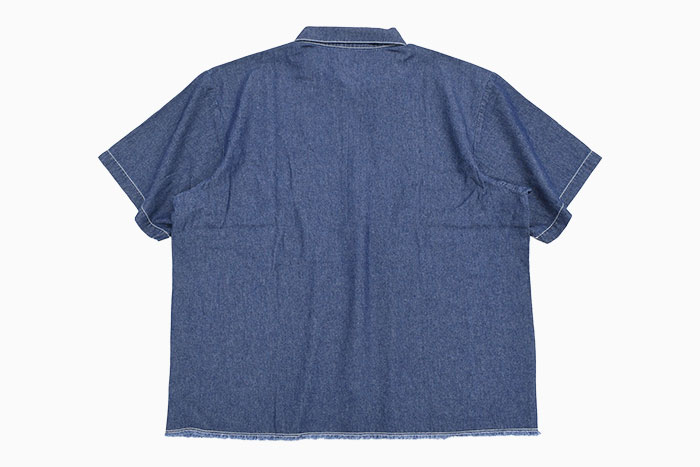 BEN DAVIS ベンデイビス シャツ 半袖 メンズ デニム ハーフ ジップ BDZ5-7002 Denim Half Zip S S Shirt ビッグシルエット ワークシャツ ice field - 通販 - Yahoo ショッピング